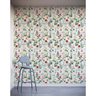 Vintage floral wallpaper hotsell for sale